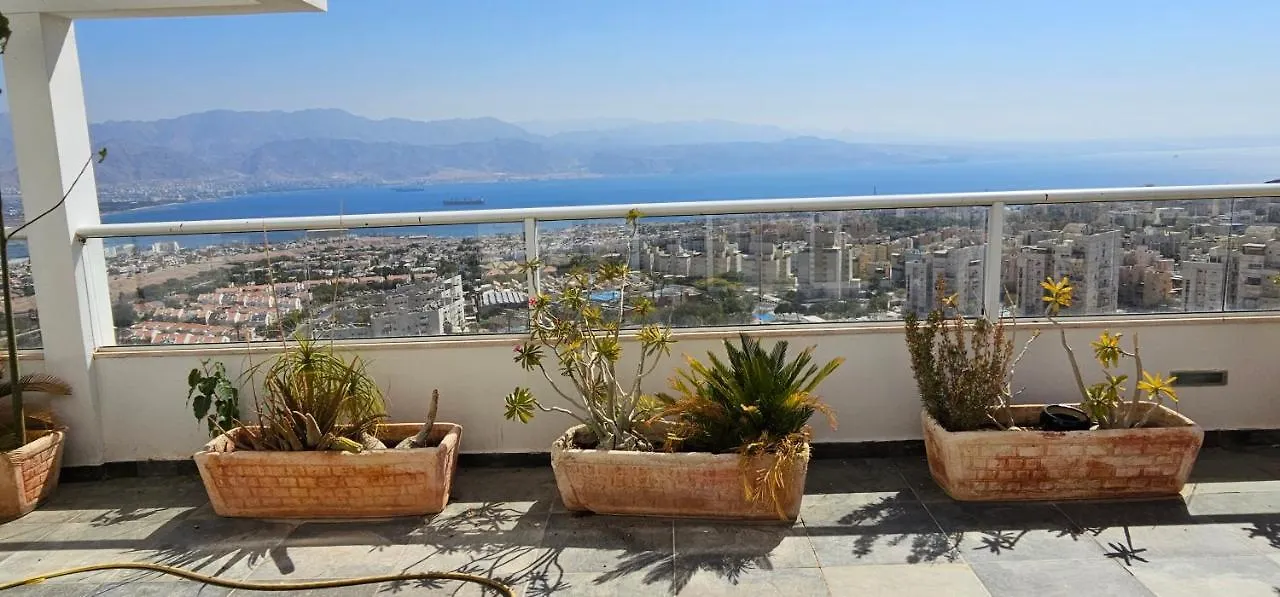 Top- Luxury 400M Penthause With Best Sea View Eilat 0*,